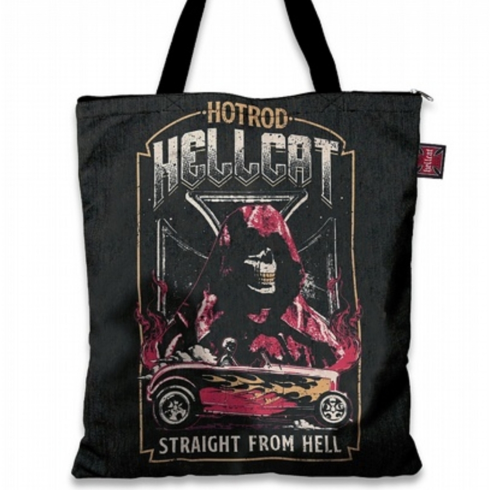 Hotrod Hellcat Straight From Hell Tote Bag Gothic